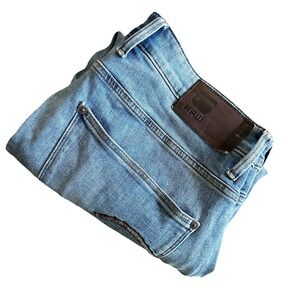 G-Star Jeans Mens W33 L34 Light Blue Skinny‎ Revend Denim Stretch